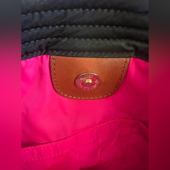 Dooney & Bourke Tote Nylon Black Brown Size Medium - Picture 14 of 17